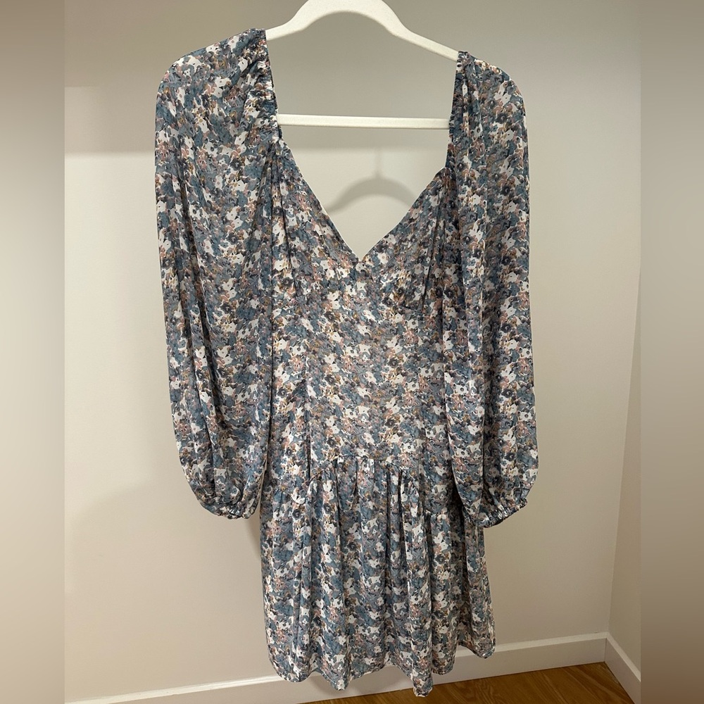Floral Light Long Sleeve Dress